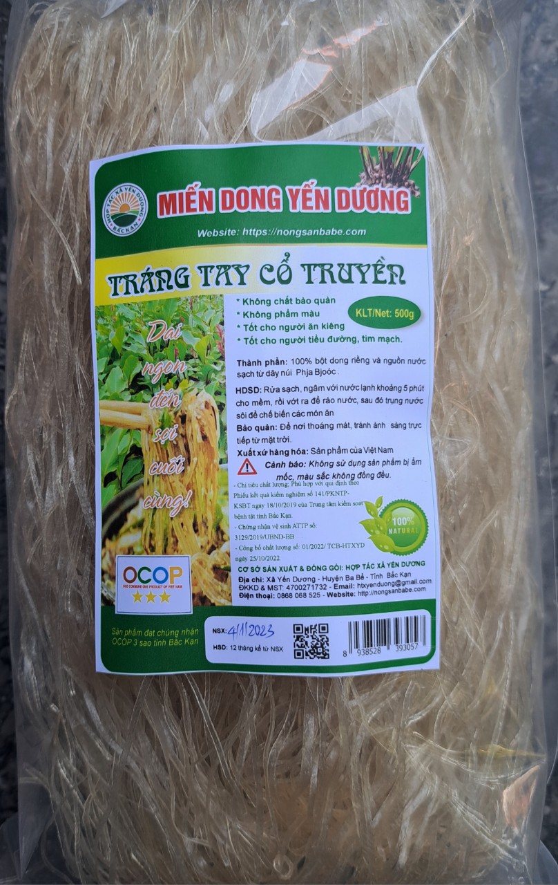 Hình ảnh Miến dong tráng tay